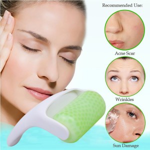 Meidong Ice Roller Skin Care Massager Products for Massage Face Body Prevent Wrinkles Puffiness Migraine Redness Relief Pain Anti-Aging (White)